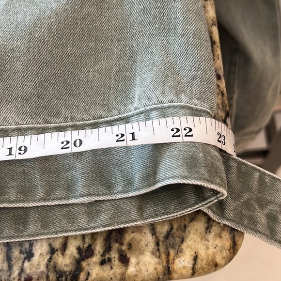 NWT Anthro’s Jane+Delancey,SOFT, SOFT Green Trucker Jacket,Button-Waist,Size XL - Picture 9 of 11